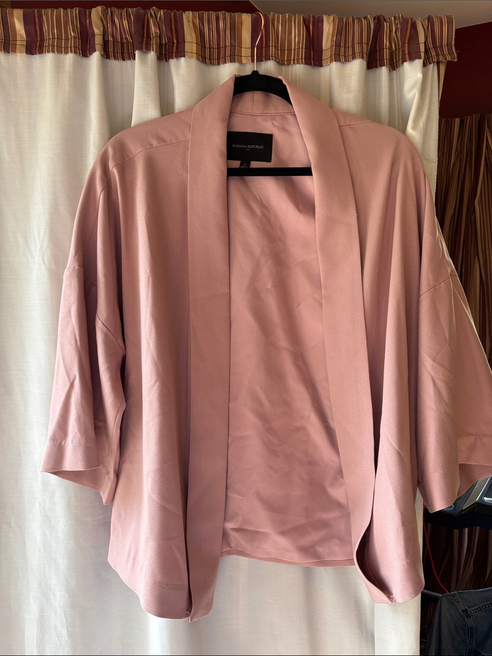 Banana Republic Dusty Rose Open-Front Kimono Jacket
